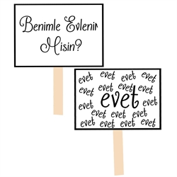 Picture of Fotoğraf Çekim Aksesuarları | Benimle Evlenirmisin - Evet Seti